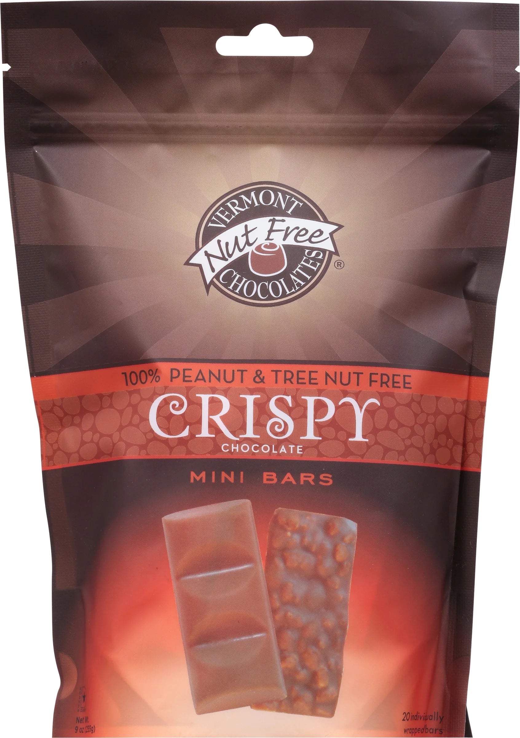 Mini Crispy Chocolate Bars (20 Bars, 9 oz.) W243