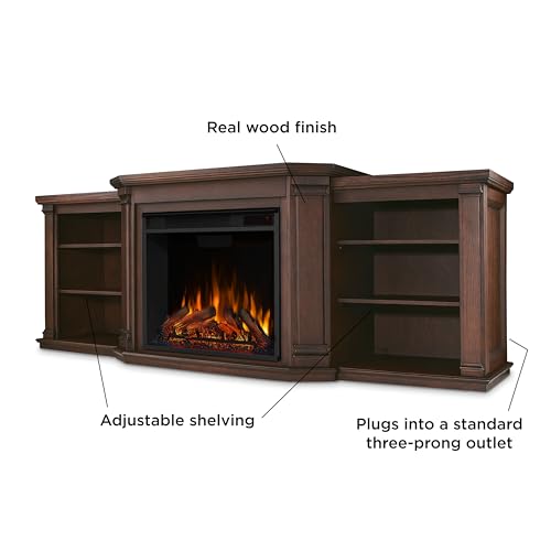 74" Electric Fireplace TV Stand with Adjustable Shelves and Storage, Remote Control, Timer F80664