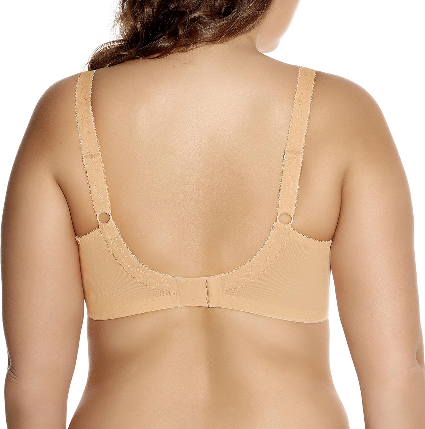 Women's Plus Size Underwire Banded Bra, Nude, 40I O4226