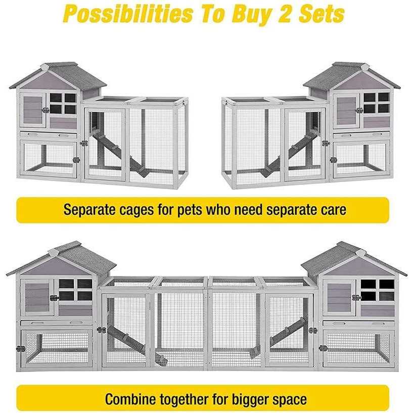 2 Story Big Bunny Cage with No Leak Tray L777