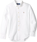 Boys Long Sleeve Oxford Shirts Little Kids Size 6 White S79667