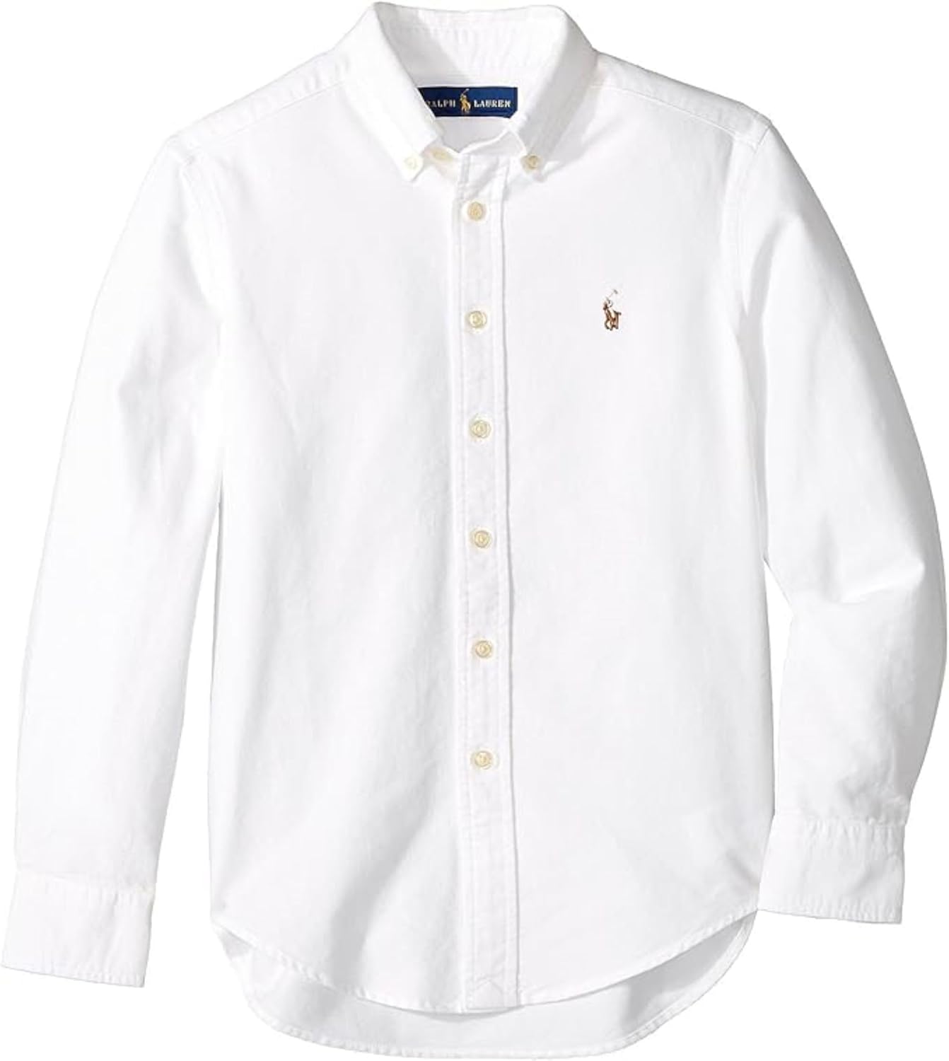Boys Long Sleeve Oxford Shirts Little Kids Size 6 White S79667