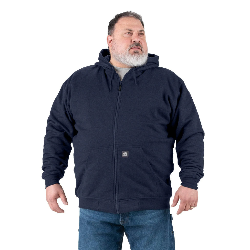 Thermal-Lined Full-Zip Hooded Sweatshirt P5268