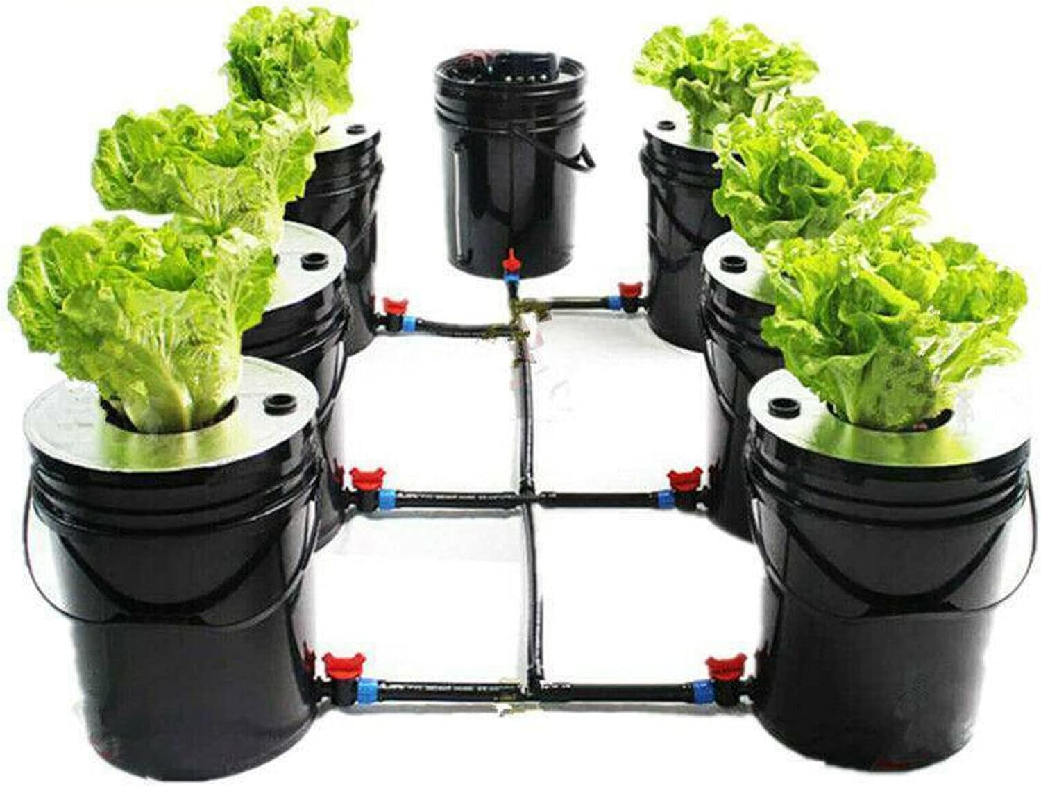 7 Bucket 5 Gallon Deep Water Culture Hydroponic System B8423