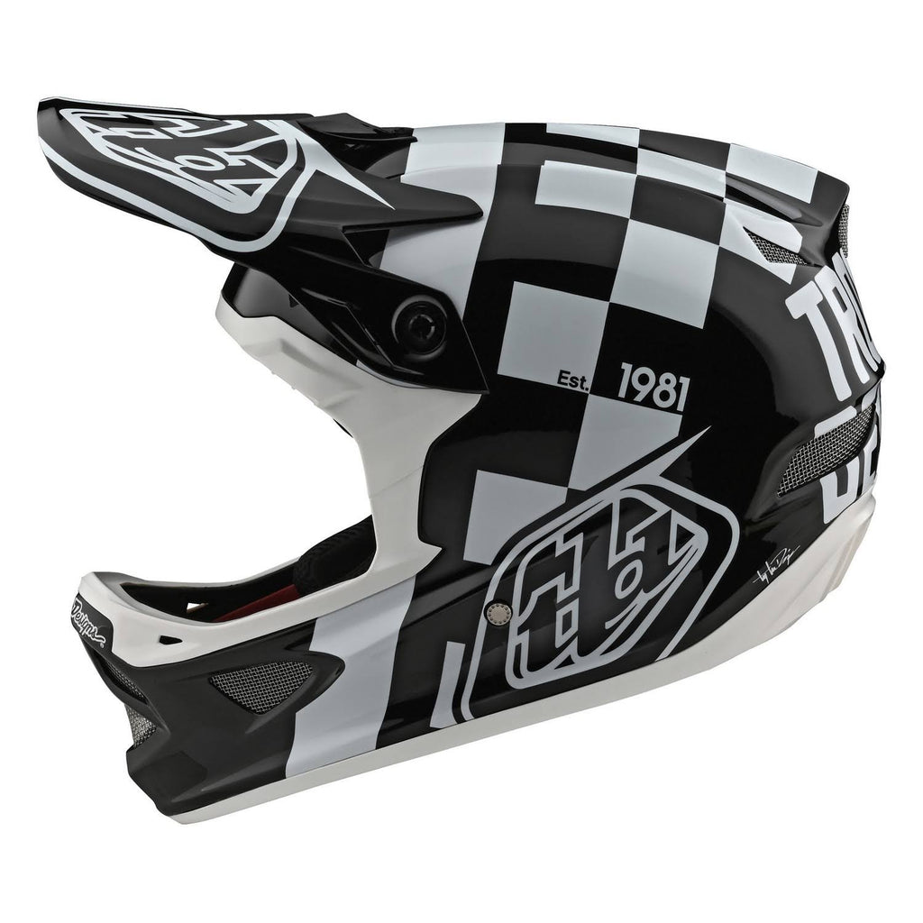 White-Black D3 Fiberlite Helmet - XL N230415