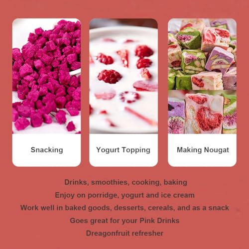 Freeze-dried Diced Dragon Fruit, 3.52oz L29663