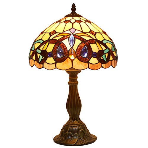 Tiffany Style Stained Glass Table Lamp 12X12X18 Inches F446732