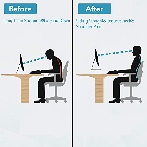 White Clear Acrylic Monitor Stand I180531