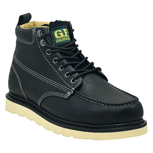 Steel Toe Work Boots 6" Moc Toe Wedge R857