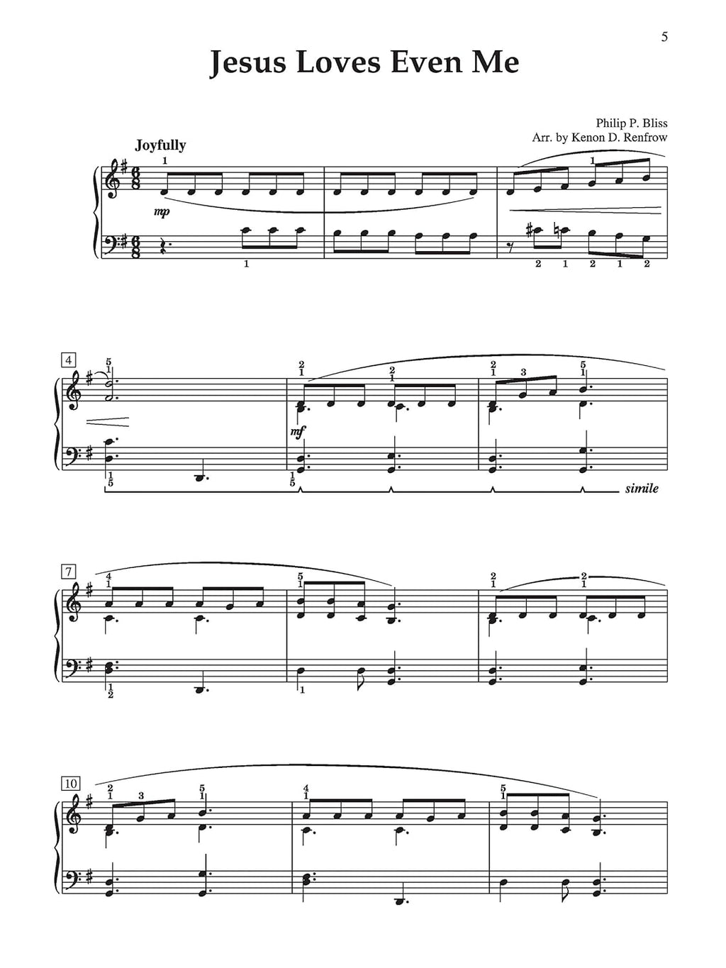 8 Intermediate Arrangements of Favorite Hymns for Solo Piano V530