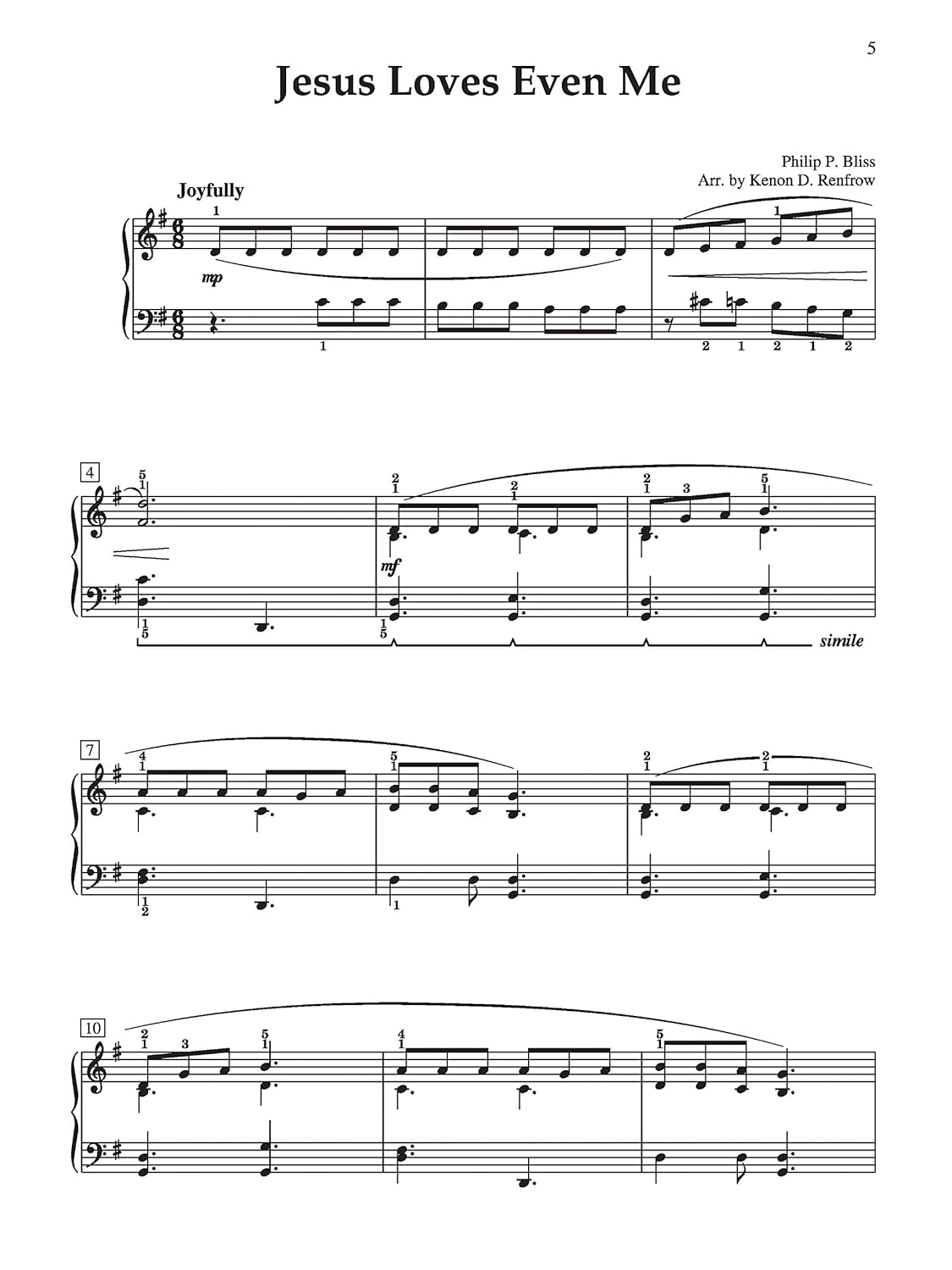 8 Intermediate Arrangements of Favorite Hymns for Solo Piano V530