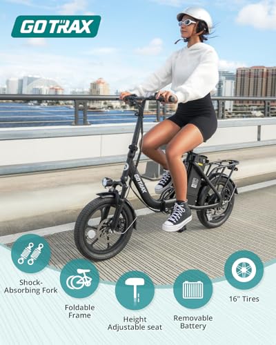 16" Folding Electric Bike with Removable Battery W6635