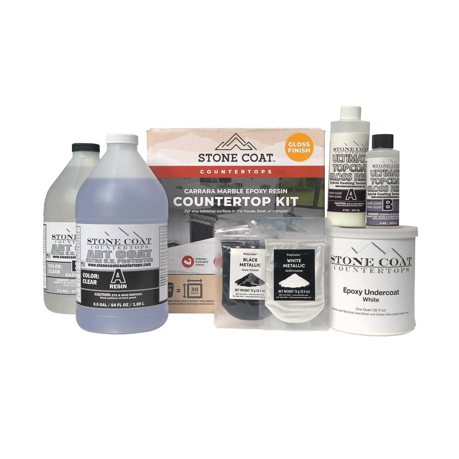 Carrara Marble Finish Countertop Kit H435492