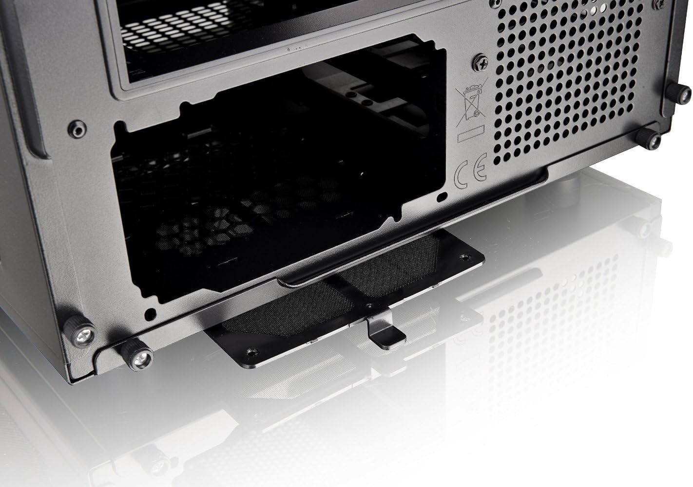 Black SPCC Micro ATX Mini ITX Cube Computer Case with 200mm Front Fan H372470