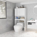 White Bathroom Shelf Over The Toilet Cabinet Organizer A85201