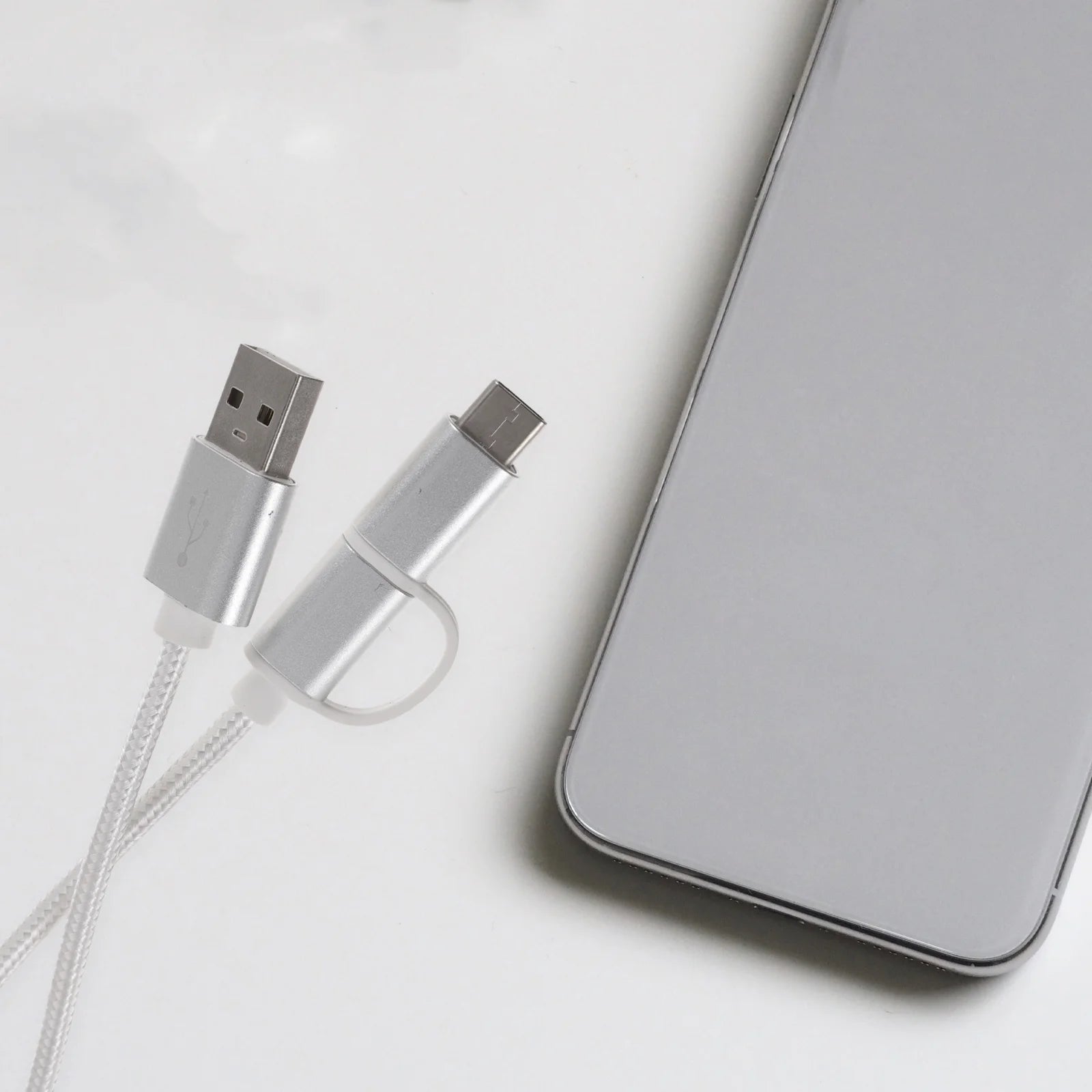 2 Pcs Phone Car Charger Cord Cables Data Line B713