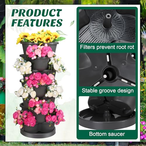 2 Pcs 7 Tier Stackable Planter P5862
