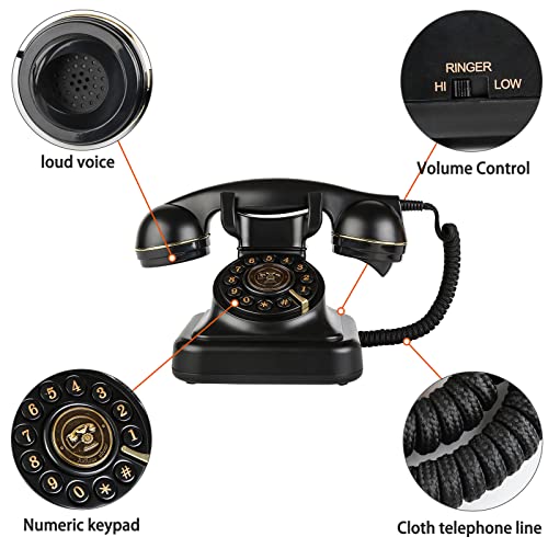 Black Corded Desk Telephone R385