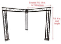 Black Metal Truss Triangle Trusses A2790