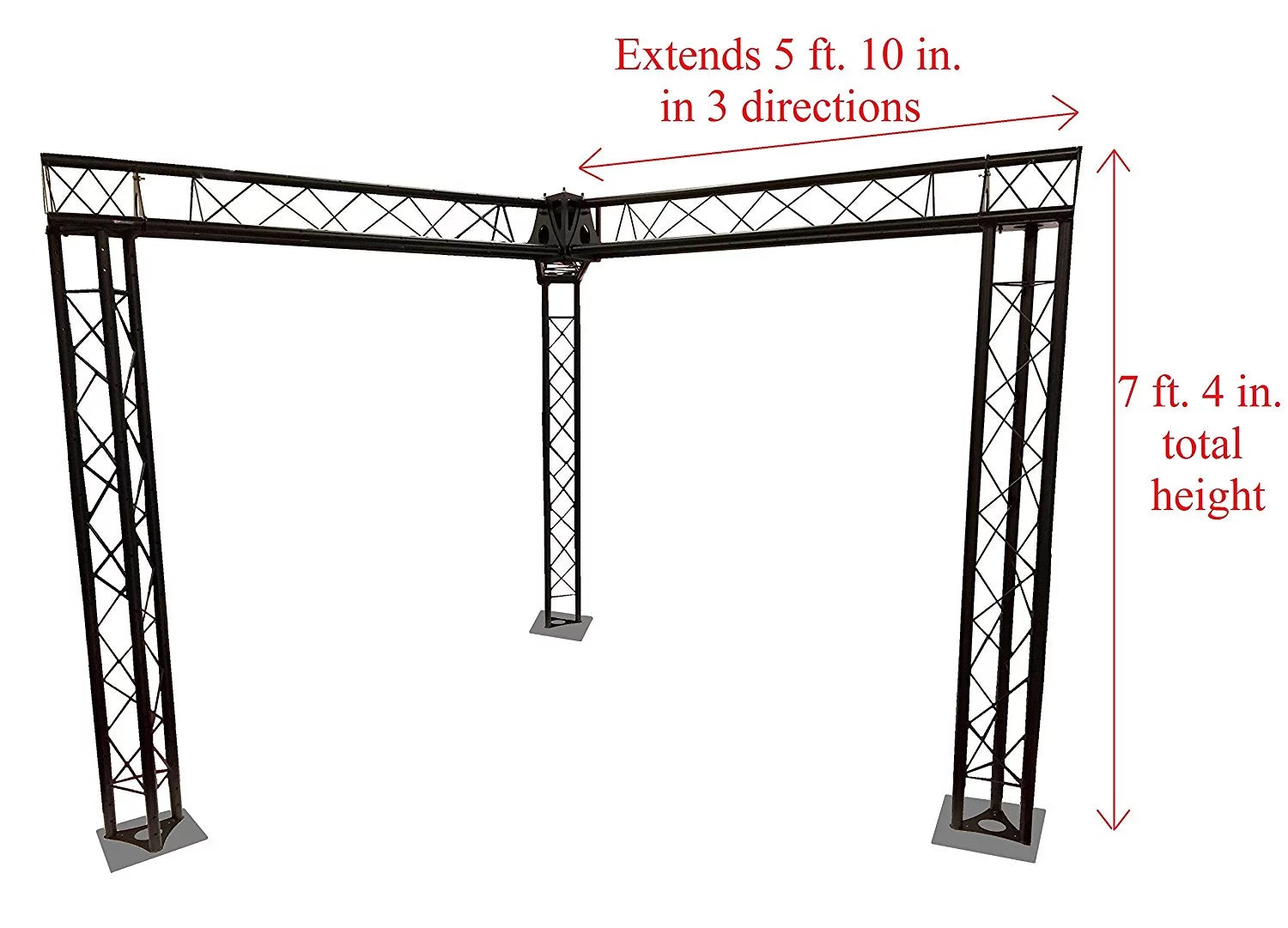 Black Metal Truss Triangle Trusses A2790