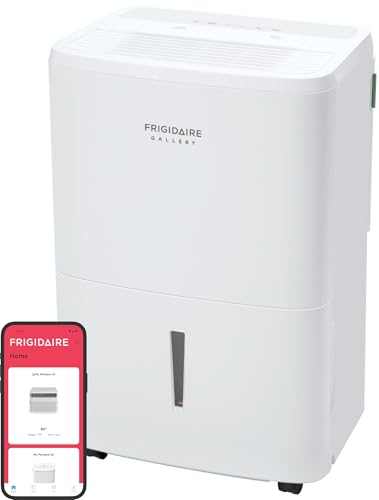 50-Pint Portable Dehumidifier with Wi-Fi, White G183