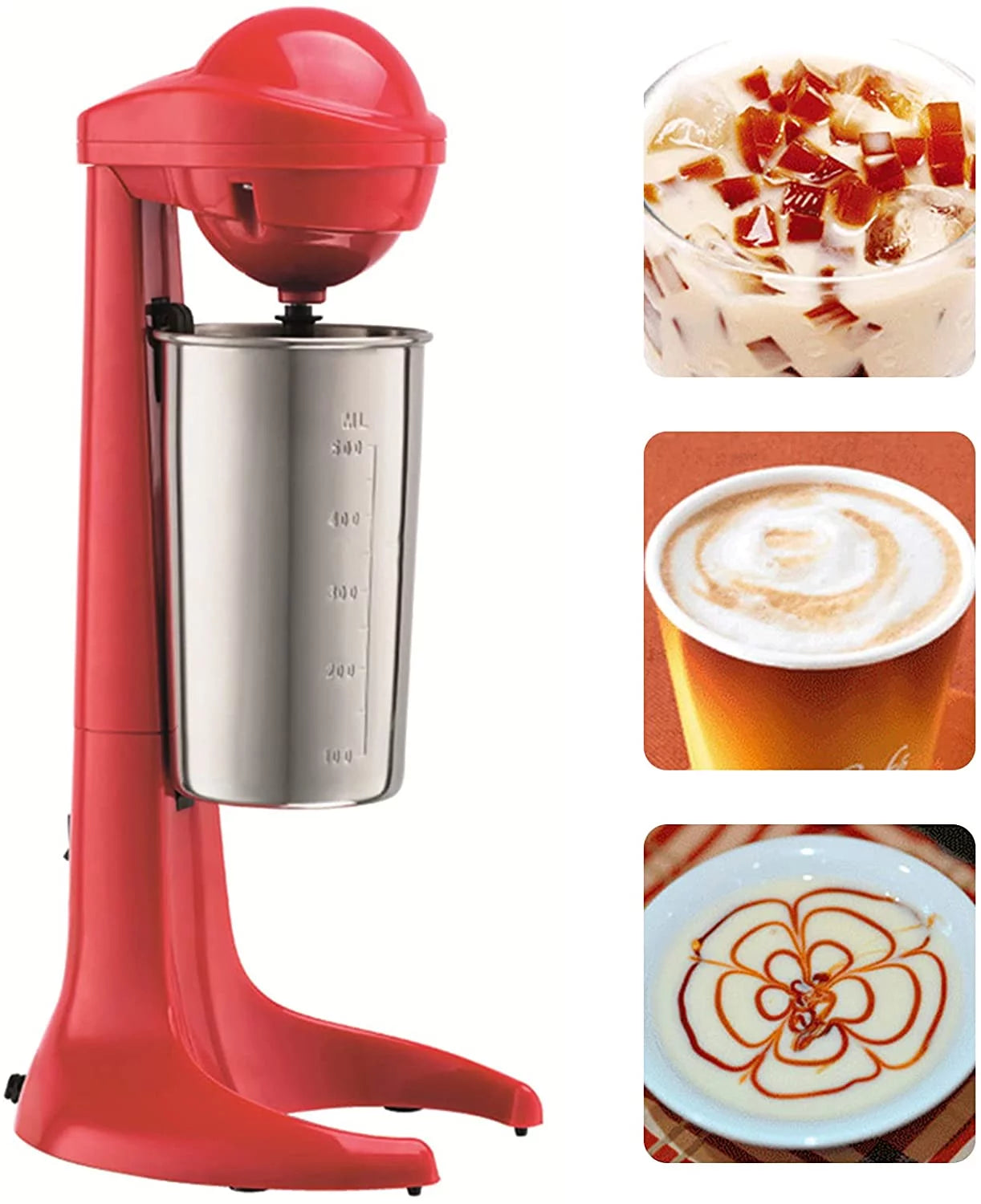 Red Stainless Steel Electric Milkshake Maker Y639543