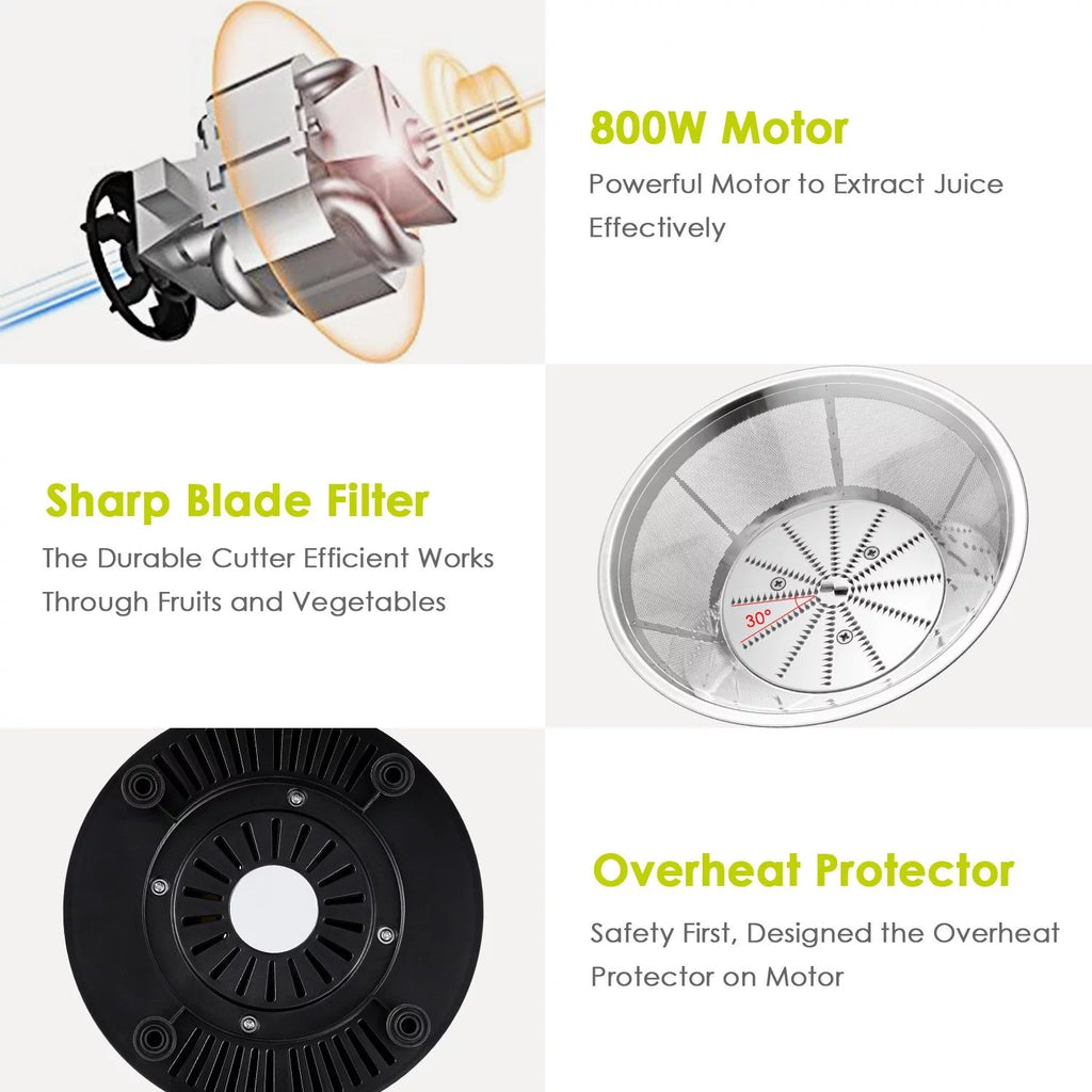 800 Watt Centrifugal Juicer Machine with Juice Jug B138872