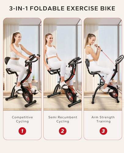 Folding Exercise Bike with 8-Level Resistance G24410