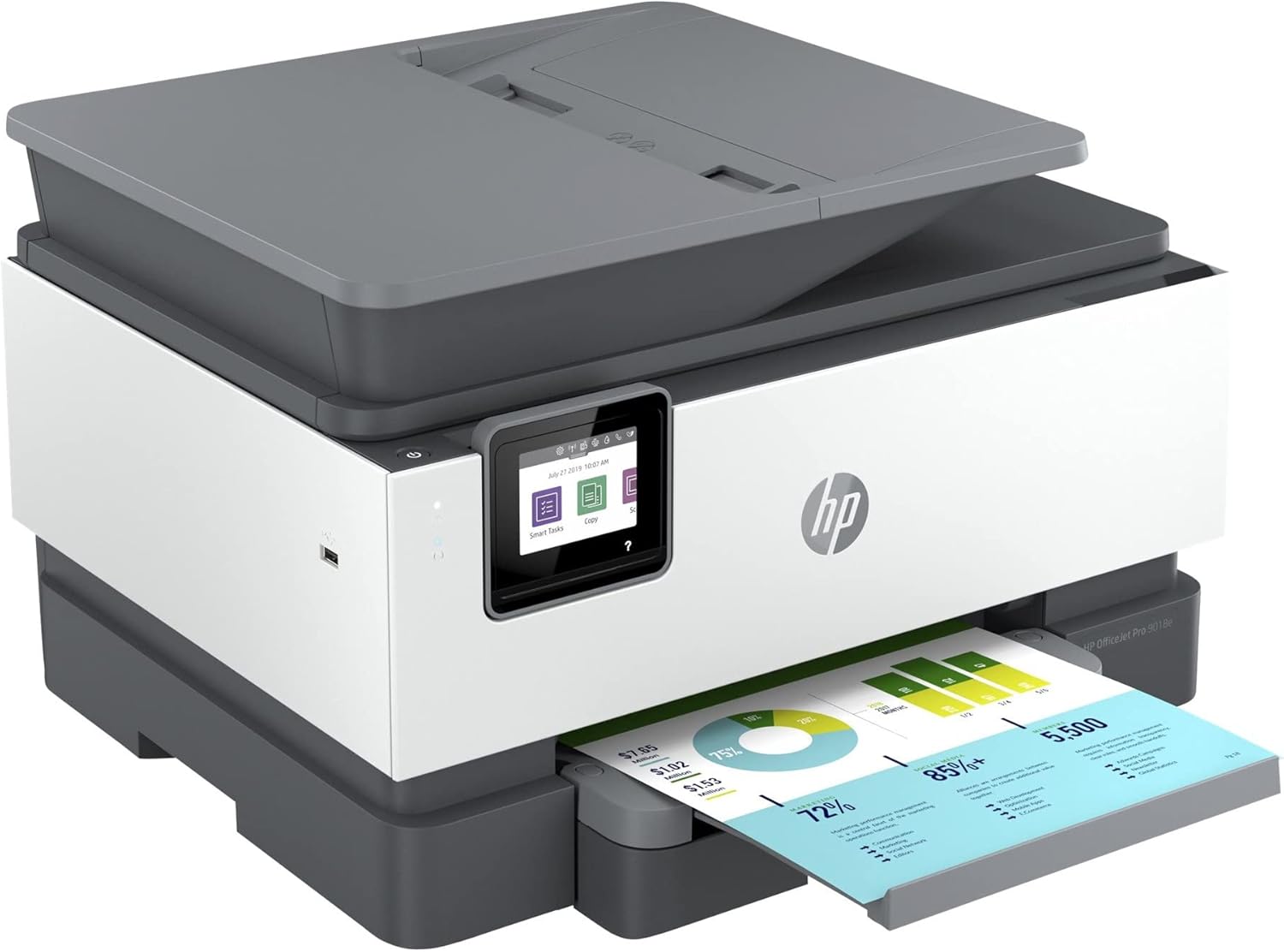 Gray Wireless Color Inkjet Printer B77485