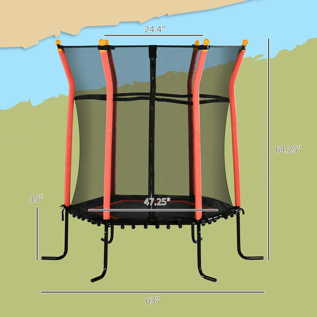 Toddler Trampoline With Safety Enclosure G9304