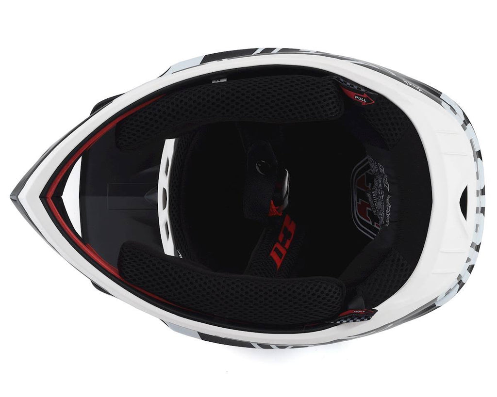White-Black D3 Fiberlite Helmet - XL N230415