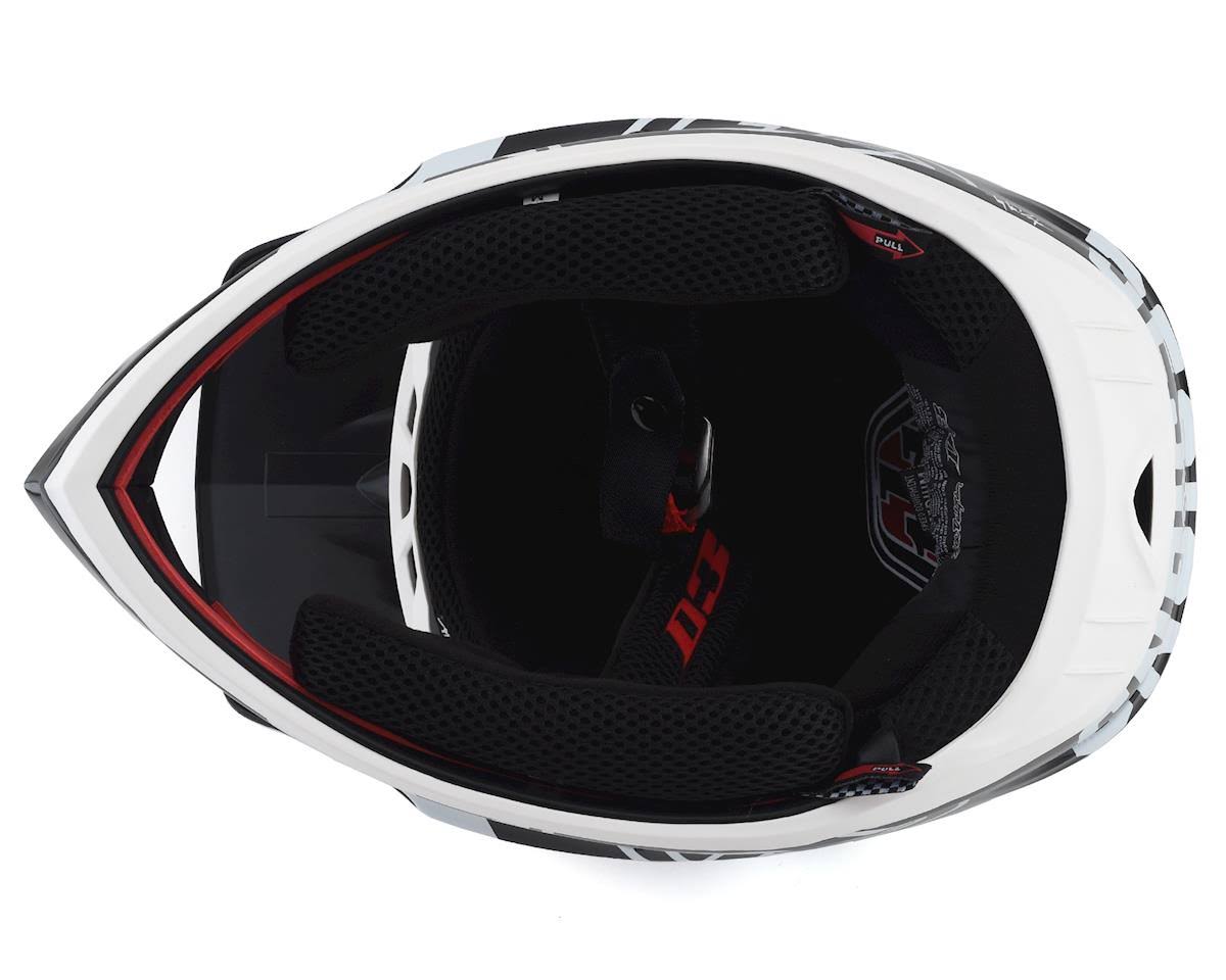 White-Black D3 Fiberlite Helmet - XL N230415