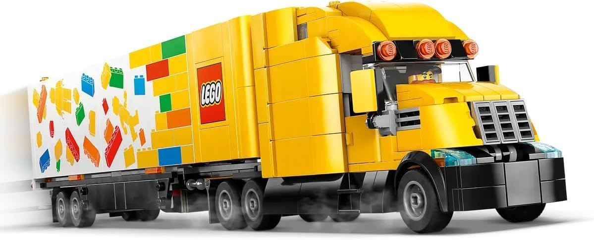 Lego City Delivery Truck with Trailer and Forklift B394