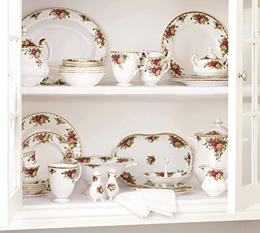 9-Piece Tea Set & Tray with Multicolored Floral Print M793088