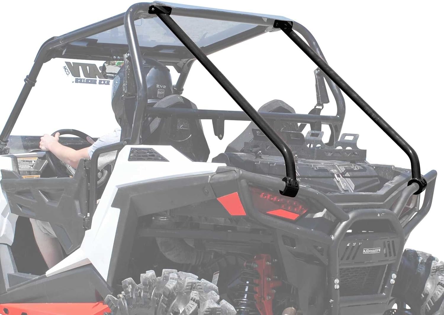 Heavy Duty Rear Roll Cage Support Wrinkle Black Y5786