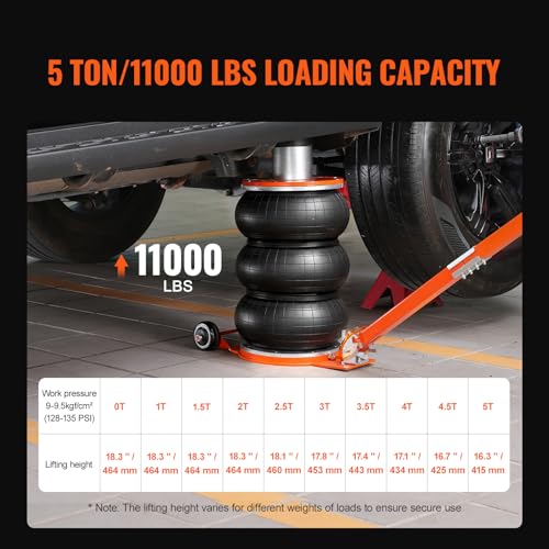 5 Ton Triple Bag Air Jack with Thick Rubber Pad V871888