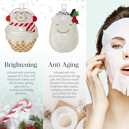 12 Pack Christmas Face Mask Bundle K402154