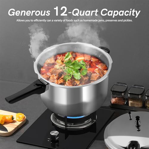 12 Quart Aluminum Pressure Cooker with Cooking Rack R38020
