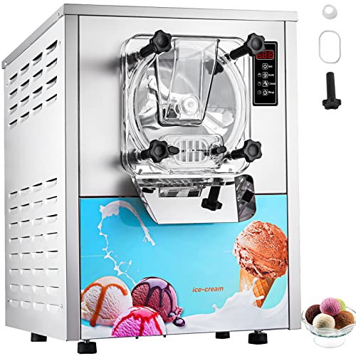 Commercial Ice Cream Machine 1400W 20/5.3 Gph Hard Serve Ice Cream Maker with LED Display Screen M590174
