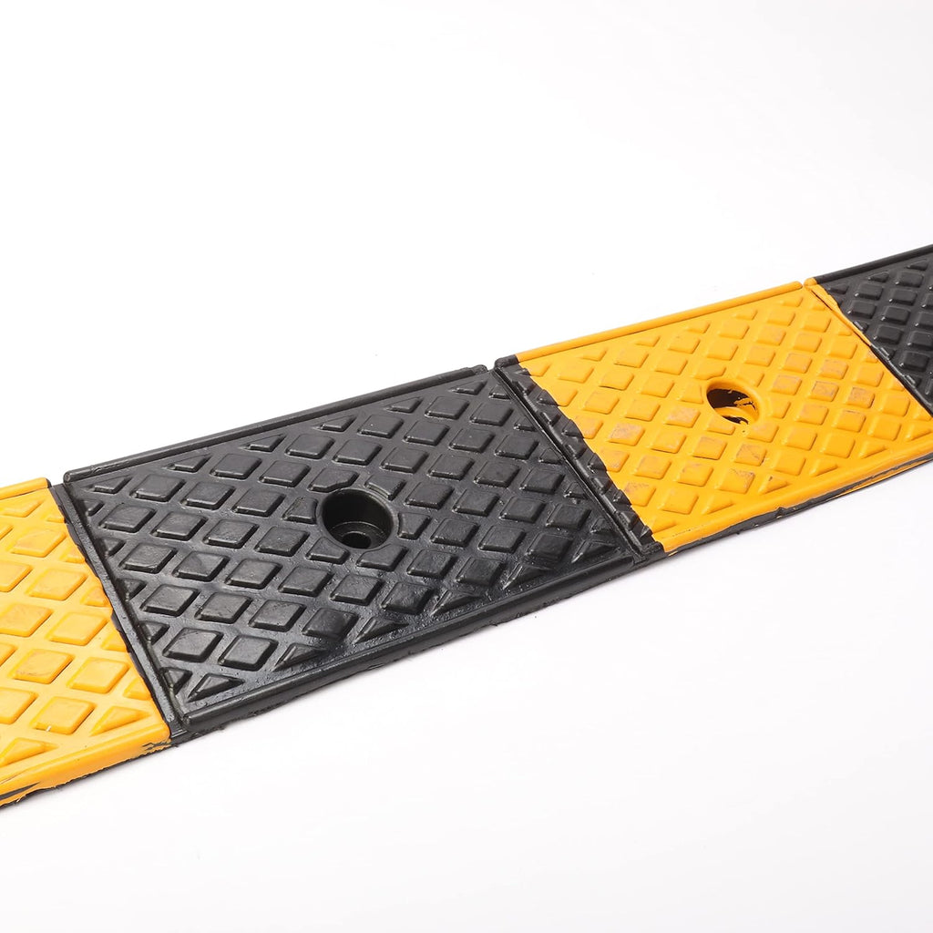 2" Rubber Curb Ramps Heavy Duty Loading Threshold Ramp 39.3x5.9x2 Inch Y428767