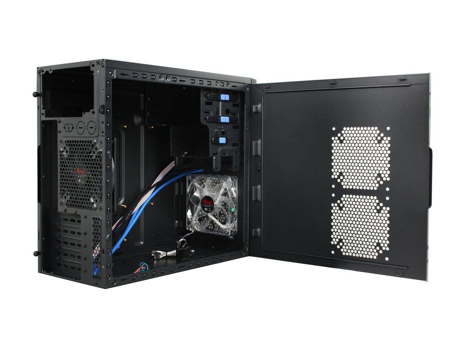 Micro-ATX Mini Tower Computer Case with Dual USB 3.0 Dual Fans M485