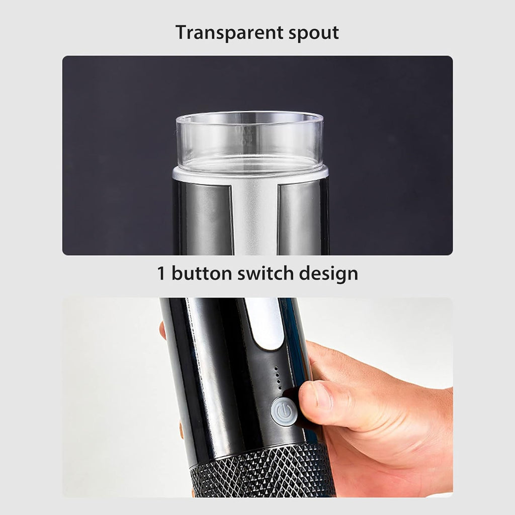 Portable Espresso Machine, Travel Coffee Maker Compatible with K Cup Capsules & Ground Coffee, 1200mah Battery, Handheld Single Serve Coffee Machine R280