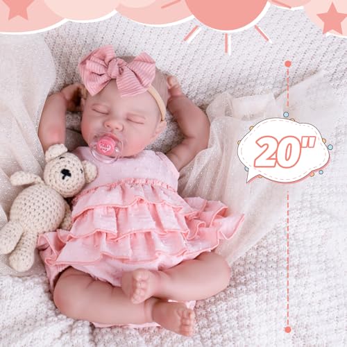 20'' Realistic Vinyl Baby Doll with Outfit Set K56526