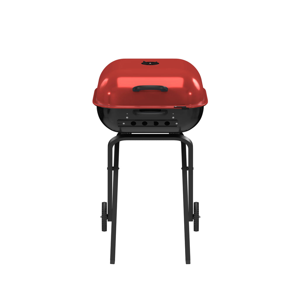 Red Portable Steel Charcoal Grill S4005