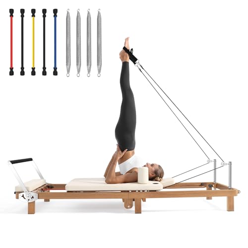 Adjustable Resistance Pilates Reformer with Jumpboard W725536