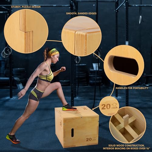 3 in 1 Wooden Plyo Box U812