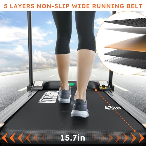 Folding Electric Treadmill with Incline and LED Display E94482
