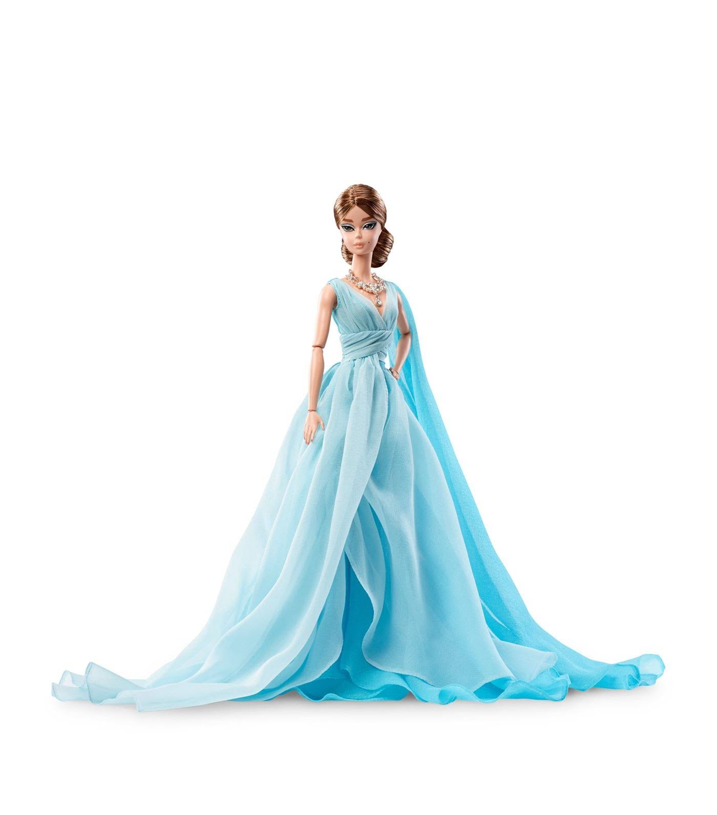 Blue Chiffon Ball Gown Doll Y4226