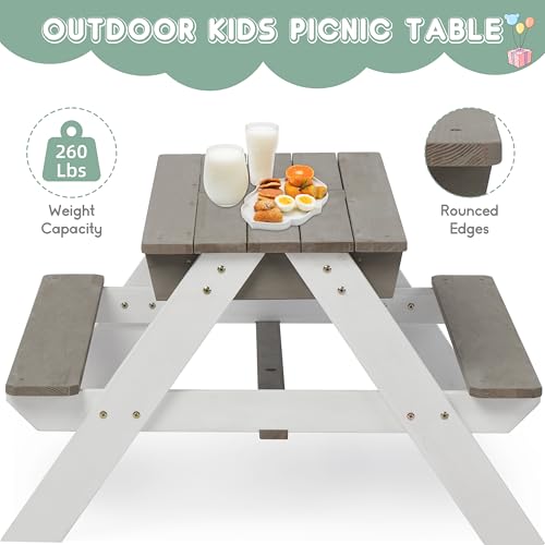 Wooden Sand & Water Table with Umbrella B829