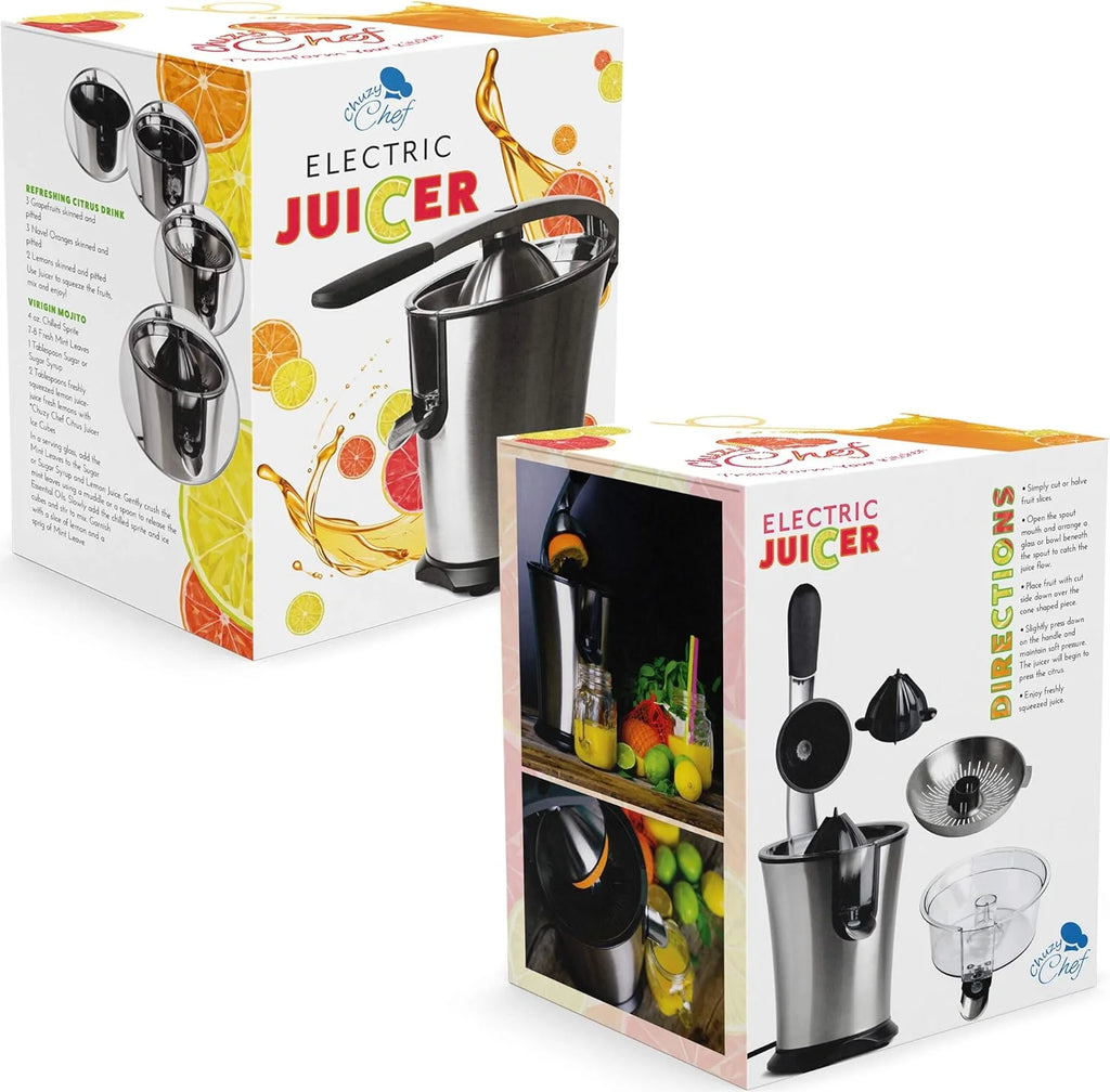 Stainless Steel Electric Citrus Juicer with Anti-Drip Citrus Press A70117